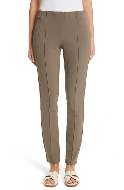 Lafayette 148 Plus Size Gramercy Acclaimed-stretch Pants In Beige,brown