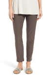 EILEEN FISHER STRETCH CREPE SLIM ANKLE PANTS,F2TK-P0696P