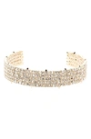 ALEXIS BITTAR CRYSTAL WRIST CUFF,AB71B075