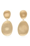 Marco Bicego 18k Yellow Gold Lunaria Two Tiered Drop Earrings In Yellow Gold