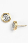 Marco Bicego Women's Delicati Diamond, 18k Yellow & White Gold Stud Earrings In Yellow Gold