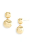 MARCO BICEGO 'AFRICA GOLD' DOUBLE DROP EARRINGS,OB922 Y