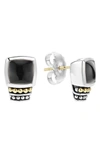 LAGOS CAVIAR COLOR SEMIPRECIOUS STONE STUD EARRINGS,01-81516-OXX