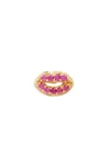 MARC JACOBS LIPS SINGLE STUD EARRING,M0011481