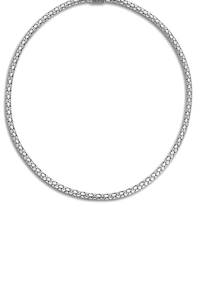 John Hardy Dot Slim Chain Necklace With Pusher Clasp, 18" In Silver-tone