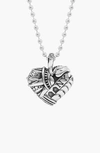 Lagos Sterling Silver Heart Of New York Necklace, 34 In Heart Of New York