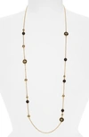 TORY BURCH ROSARY STATION NECKLACE,42753