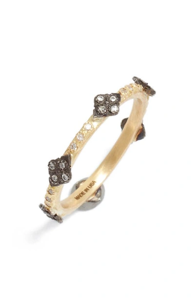 Armenta Old World Diamond Station Ring In Gold