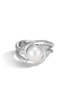 JOHN HARDY BAMBOO PEARL RING,RB5996X6