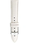 MICHELE 20MM LEATHER WATCH STRAP,MS20AB030151