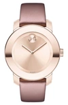 MOVADO BOLD LEATHER STRAP WATCH, 36MM,3600457