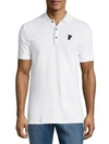 VERSACE Solid Cotton Polo,0400094906248