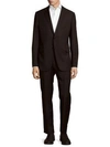 ARMANI COLLEZIONI Wool Solid Two-Button Suit,0400094705174