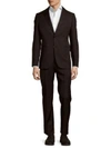 ARMANI COLLEZIONI Modern Fit Pinstripe Wool Suit,0400094541990