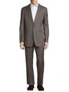 ARMANI COLLEZIONI Classic Fit Pinstripe Wool Suit,0400094450037