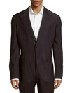 VERSACE Silk-Blend Textured Sport Coat,0400094440302