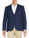 ARMANI COLLEZIONI Plaid Wool Jacket,0400090601890