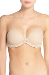 Natori Feathers Strapless Plunge Multi Way Bra In Cafe