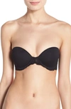 Natori Feathers Strapless Plunge Multi Way Bra Black 36dd In Black