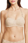 Wacoal Halo Lace Convertible Underwire Bra In Naturally Nude