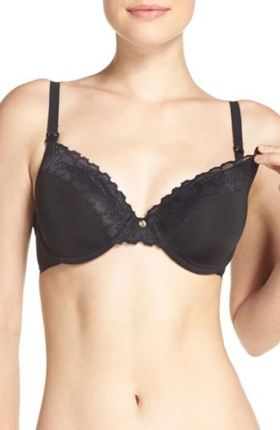 Natori Hidden Glamour Underwire Nursing Bra In Black