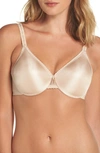 Wacoal Simple Shaping Minimizer Underwire Bra In Nude In Naturally Nude