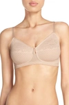 Wacoal Visual Effects Wireless Minimizer Bra In Sand