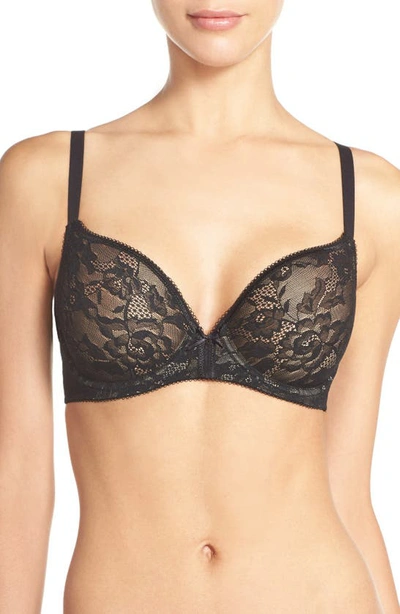 Wacoal Finesse Molded Underwire T-shirt Bra In Black