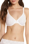 Wacoal Halo Lace Moulded Underwire Bra In Ivory