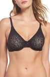 Wacoal Halo Lace Moulded Underwire Bra In Black