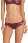 Simone Perele Wish Lace Mesh Tanga In Black