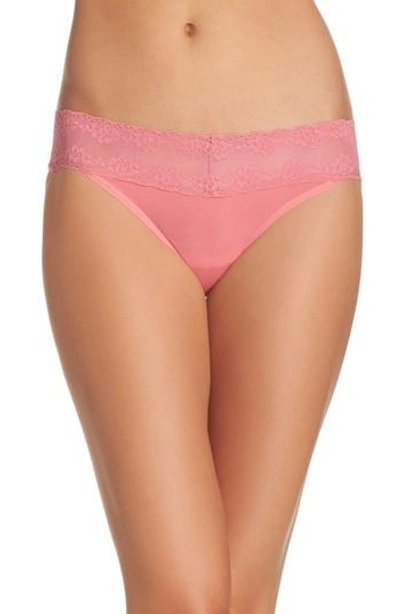 Natori Bliss Perfection V-kini Briefs (one Size) In Rose Glow
