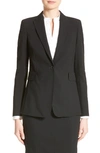 Akris Punto Long One-button Jacket In Black