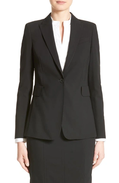 Akris Punto Long One-button Jacket In Black