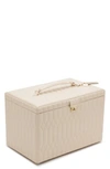 Wolf Caroline Jewelry Case - White In Ivory