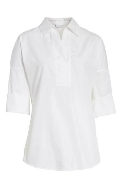 Akris Punto Women's Elements Cotton Kimono Blouse In White