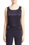 St John Caviar Collection Liquid Satin Tank In Navy