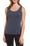 Nic + Zoe Perfect Scoop Tank In Slate
