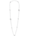 MAJORICA STERLING SILVER IMITATION PEARL LONG NECKLACE