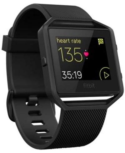 Fitbit Blaze Black Elastomer Band Fitness Watch 40mm