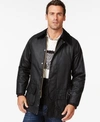 Barbour Men's Beaufort Waxed Cotton Jacket In Black
