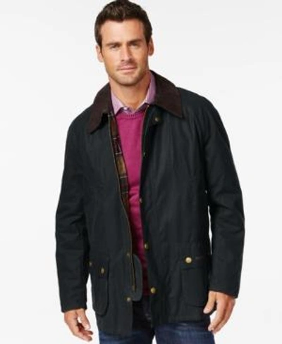 Barbour Men's Ashby Wax Jacket In Navy