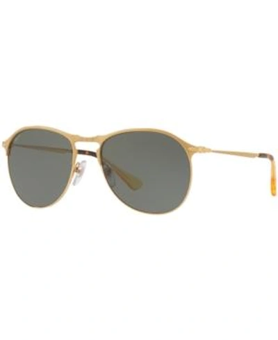 Gucci Polarized Sunglasses, Po7649s In Gold/green Polar