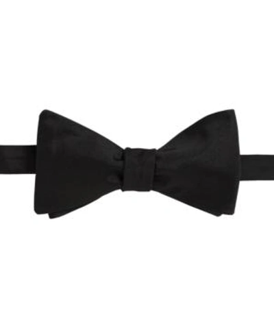 Hugo Boss Boss Solid Silk Bow Tie In Black