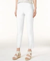Eileen Fisher Plus Size Washable Crepe Slim-leg Pants In White