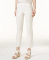 Eileen Fisher System Washable Crepe Slim-leg Ankle Pants, Regular & Plus Sizes In Bone