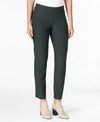 Eileen Fisher Washable Crepe Slim-leg Ankle Pants, Regular & Petite In Deep Hemlock