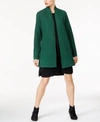 EILEEN FISHER WOOL OPEN-FRONT OVERCOAT, REGULAR & PETITE