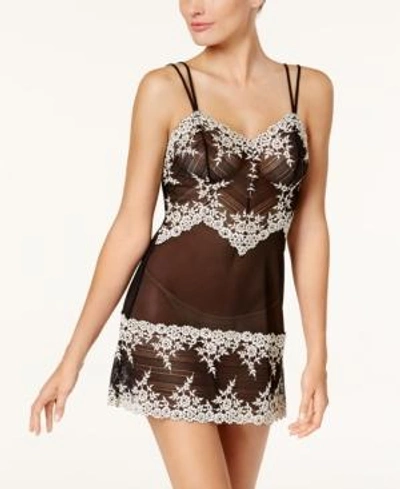 Gucci Embrace Lace Chemise Nightgown 814191 In Black