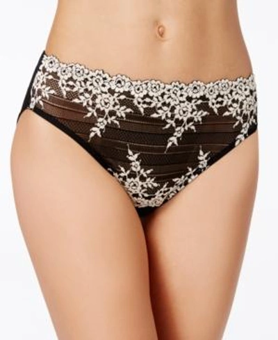 WACOAL WOMEN'S EMBRACE LACE HI CUT EMBROIDERED BRIEF UNDERWEAR LINGERIE 841191